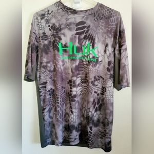 Huk Kryptek Camo Gray Icon Fishing  Shirt | Womens  Small